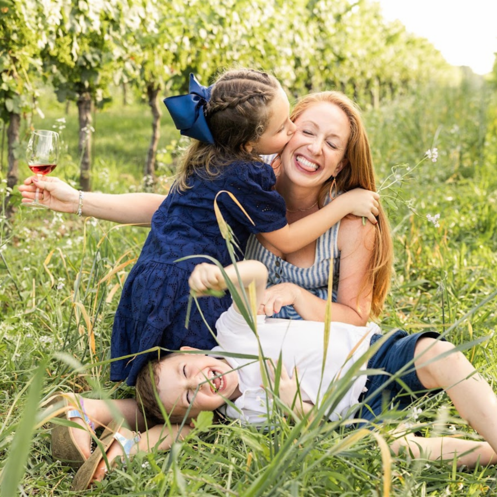 Carley with her children Olivia & Miles
